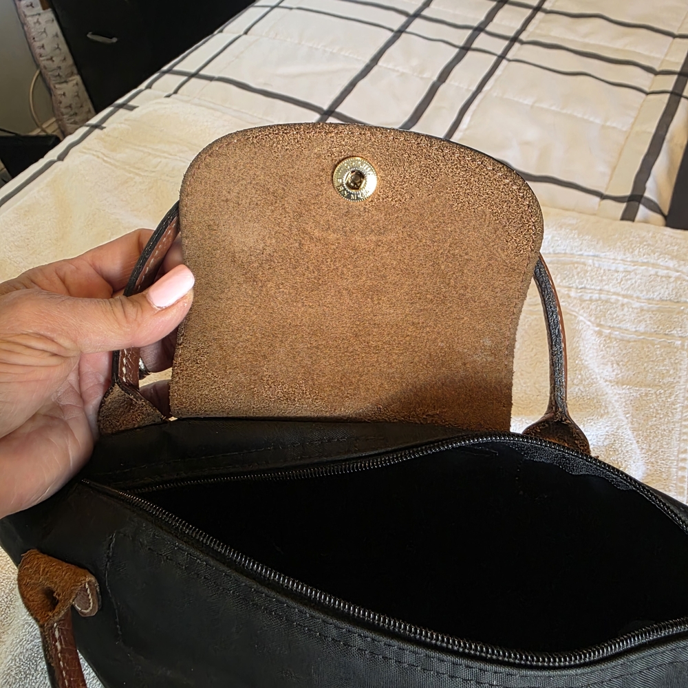 Longchamp Black and Brown Tote Bag - Picture 10 of 10